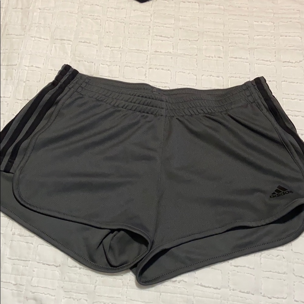Adidas grey lightweight shorts